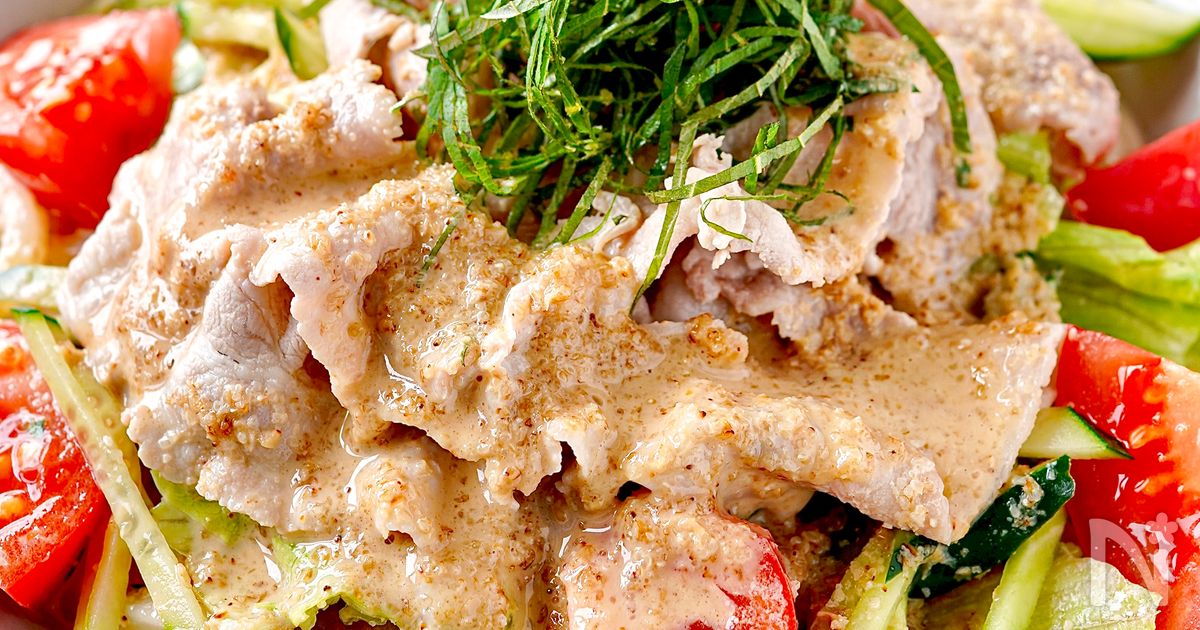 【ごまだれ冷しゃぶサラダうどん】暑い日に嬉しい10分ごはん♩