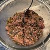 ホットケーキミックスで簡単！「高菜たっぷり♡包まん肉まん」の工程1