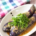 【さっぱり冷なすの和風わさびごまだれ】レンチンで簡単♪