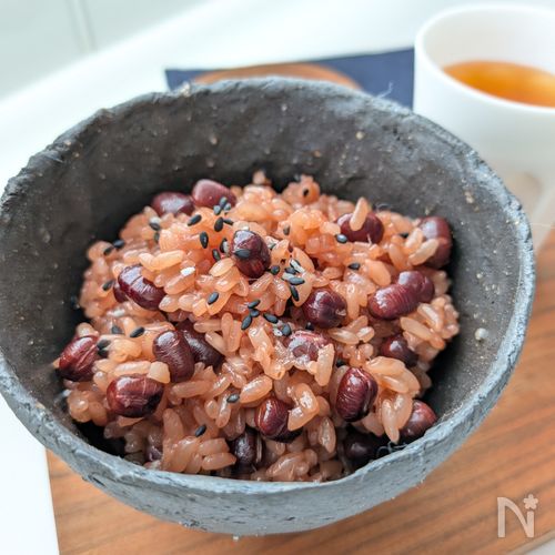 炊飯器で失敗なし！もちもち極上お赤飯｜絶妙な水加減