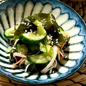 michuの作ってみた!投稿(きゅうりと生わかめの酢の物【作り置き】)