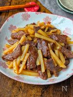 【新じゃがと牛肉のコク旨炒め】ごはん泥棒！