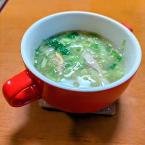 ゆきまる🐬🫧の作ってみた!投稿(ふわふわたまごが美味しい【キャベツたっぷり中華スープ】)