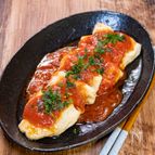 鶏ささ身肉のトマトソースかけ