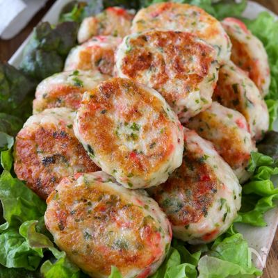 【海苔塩桜えびのふわふわ団子】豆腐たっぷりでヘルシー