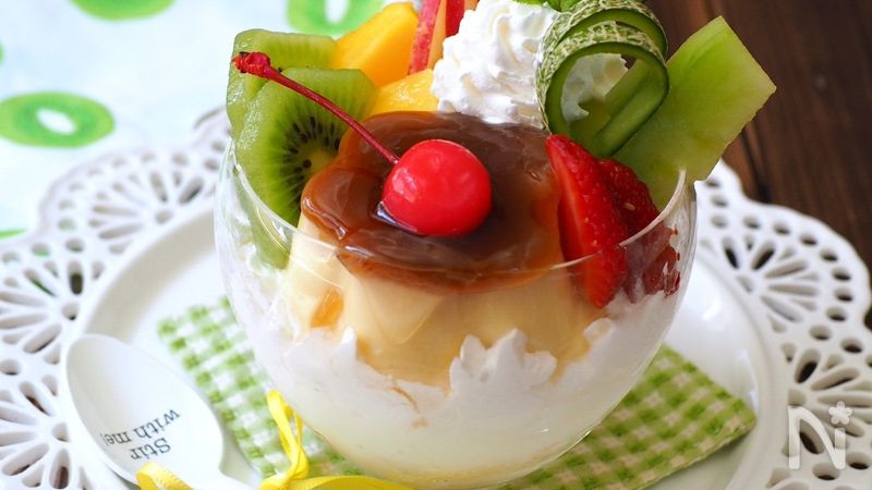 ミニパフェ〜プリンアラモード | レシピサイトNadia