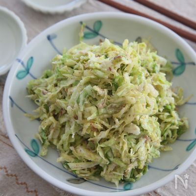 簡単サラダ★春キャベツのごまマヨサラダ