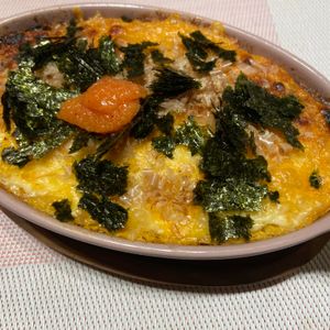 akkoの作ってみた!投稿(火を使わない！明太チーズ山芋鉄板)