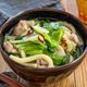 豚バラで簡単《博多もつ鍋〆風♡うどん》