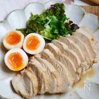むね肉でしっとりやわらか鶏チャーシュー♡