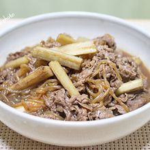 ごぼうたっぷり「牛すき炒め煮」
