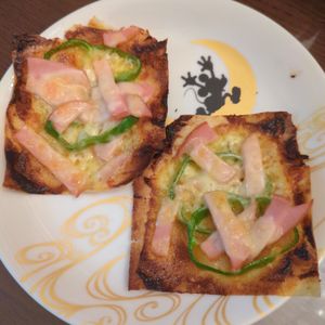 たりおの作ってみた!投稿(【カレーマヨミニピザ】おつまみにも おやつにも◎)