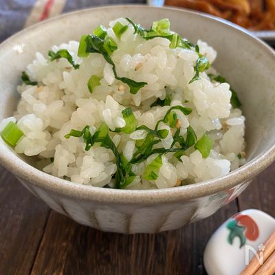 かぶの葉の混ぜご飯
