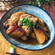 『圧力鍋で15分♡』手羽先とさつまいもの甘辛煮