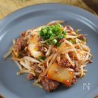 爆速ひき肉もやし炒め