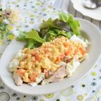 レンチンささみとモッツァレラチーズのお手軽チキン南蛮
