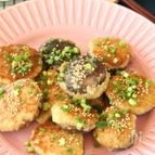 鶏むね肉で作る、しいたけ鶏つくね！
