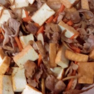鶏皮坊主の作ってみた!投稿(『豚ごぼうと厚揚げのカレーきんぴら』ご飯が進む☆お弁当にも♪)