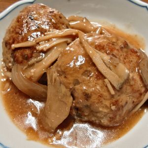 viviの作ってみた!投稿(とろふわ簡単♪和風きのこハンバーグ)