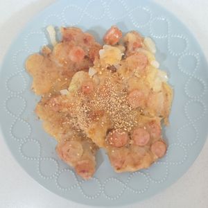 milkの作ってみた!投稿(簡単豆腐チヂミ♪具は玉ねぎのみでもOK!卵なし小麦粉なし！)