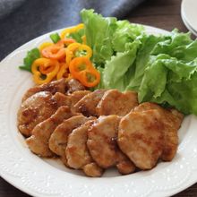 やわらか♡豚ヒレブロックのにんにく照り焼き