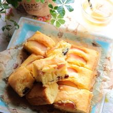 リンゴとドライフルーツのたまごケーキ