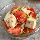 サッパリ♩豆腐とトマきゅう胡麻サラダ