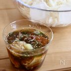 薬味たっぷり！たんぱく質も取れる鯖缶と梅の素麺