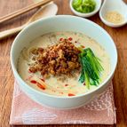 肉みそたっぷり豆乳担々うどん