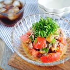【５分で出来るスピード副菜】トマトとサバ缶の中華和え