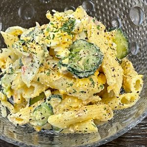 とーるじーじの作ってみた!投稿(玉子とツナマヨのとろとろこってりマカロニサラダ😘🥗)