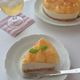 桃のレアチーズケーキ