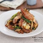 野菜たっぷりでボリュームアップ♡豚の味噌漬けで簡単肉野菜炒め