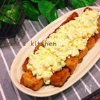 もちっとジュワ〜がやみつき♪甘辛高野豆腐のタルタル添え♡