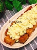 もちっとジュワ〜がやみつき♪甘辛高野豆腐のタルタル添え♡