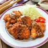 【味噌だれ♡ひとくちチキンカツ】しっとりさくさく♡