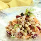 混ぜるだけなのにほめられる！豆とホタテとサーモンのマリネ
