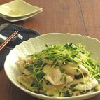 しっとりふっくら◎鶏むね肉と豆苗のさっぱり塩炒め