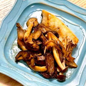 michuの作ってみた!投稿(メカジキのソテーきのこのバター醤油ソース)