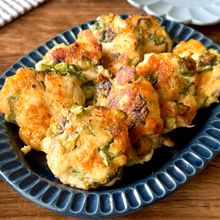 ワンパン♪切って混ぜて焼くだけ【ささみとオクラのチーズ焼き】
