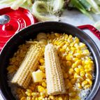 【もち麦モチモチ】☆お鍋で簡単バターとうもろこしご飯☆
