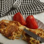 とろっとチーズ入り納豆オムレツ