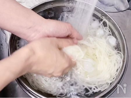 くっつかないそうめんのゆで方4