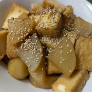 ゆんの作ってみた!投稿(味しみ♡とろとろ♡『大根と厚揚げの照り煮』)