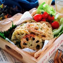 簡単おつまみ☆れんこん唐揚げ海苔塩味。