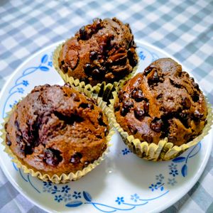 mochi8の作ってみた!投稿(バター不使用！混ぜて焼くだけ！ココアオレオマフィン！)