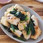 あっさり美味しい♩【鶏胸肉とほうれん草のうま塩炒め】