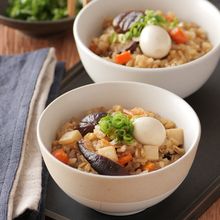 オーツ麦の中華風おこわご飯