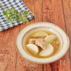 『うどんスープで簡単』鶏とかぶのうま出汁しょうがスープ