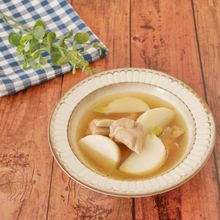 『うどんスープで簡単』鶏とかぶのうま出汁しょうがスープ
